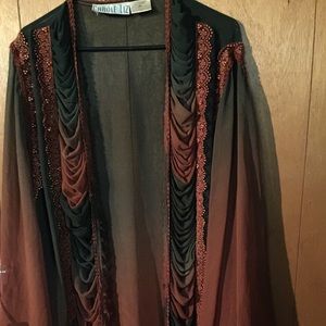 Vintage Kimono plus size 2x trumpet sleeves